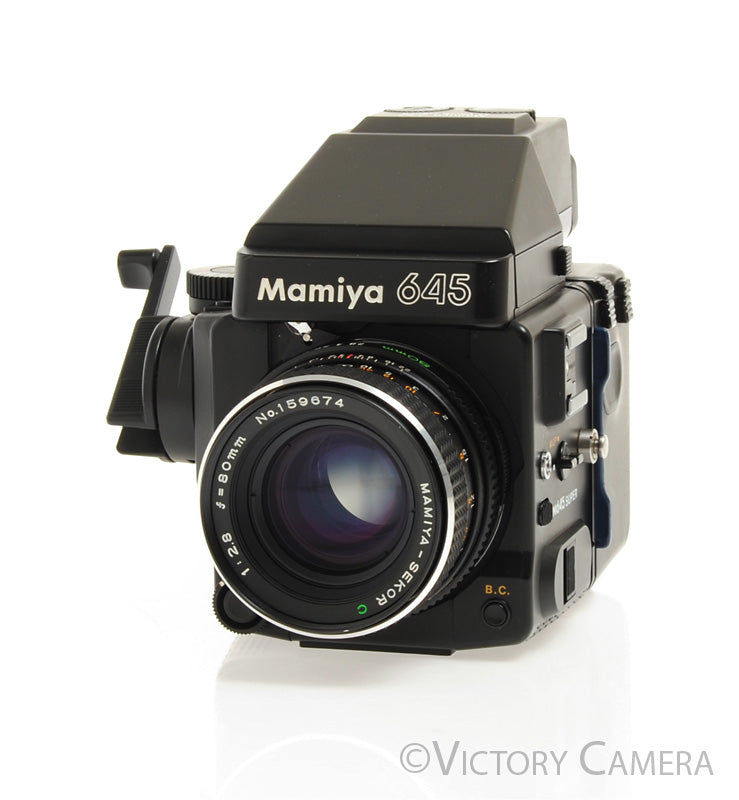 Mamiya 645 Super Medium Format Film Camera w/ Prism Finder 80mm Lens  [EXC+] - Victory Camera