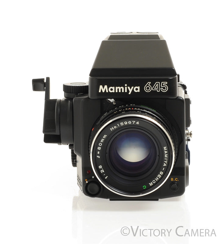 Mamiya 645 Super Medium Format Film Camera w/ Prism Finder 80mm Lens  [EXC+] - Victory Camera