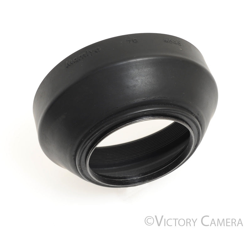 Mamiya 645 70mm f2.8 Collapsible Rubber Lens Shade / Hood [EXC] - Victory Camera