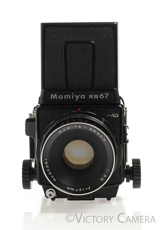 Mamiya RB67 Pro S Camera w/ 127mm f3.8 Lens 120 Back WLVF -Good Seals- [EX+] - Victory Camera