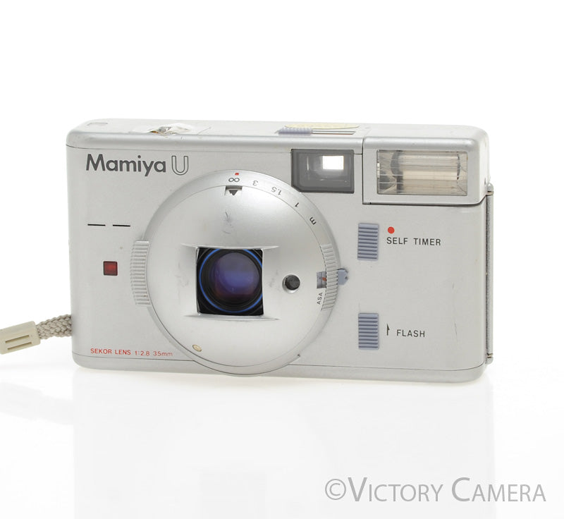 Mamiya U Silver 35mm Film Point &amp; Shoot Film Camera w/ 35mm f2.8 Lens [EXC-]