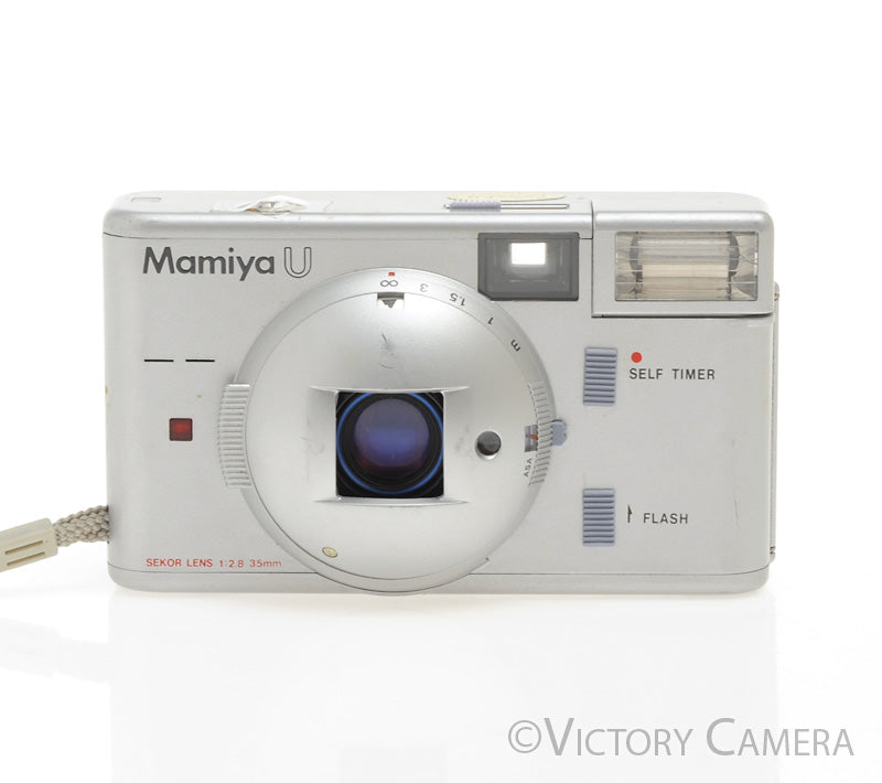 Mamiya U Silver 35mm Film Point &amp; Shoot Film Camera w/ 35mm f2.8 Lens [EXC-]