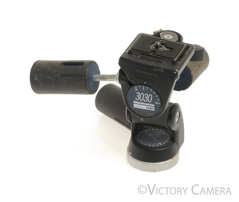 Manfrotto Bogen 3030 Pan Tilt Tripod Quick Release Head w/ QR Plate [EX] - Victory Camera