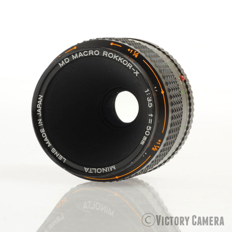 Minolta MD Rokkor-X 50mm f3.5 Macro Prime Lens [EXC] - Victory Camera