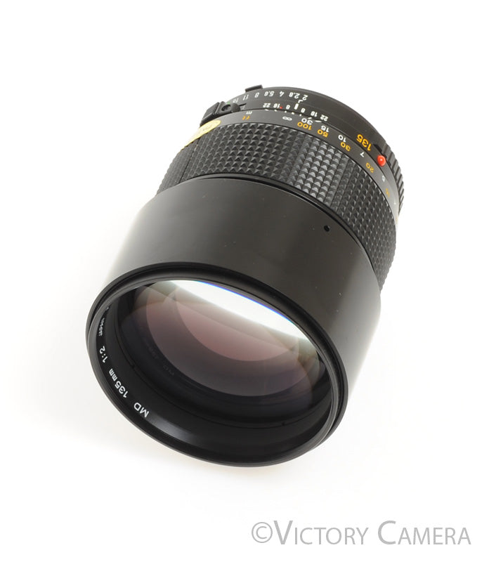 Minolta MD Rare 135mm f2.0 FAST Telephoto Prime Lens [EXC] - Victory Camera