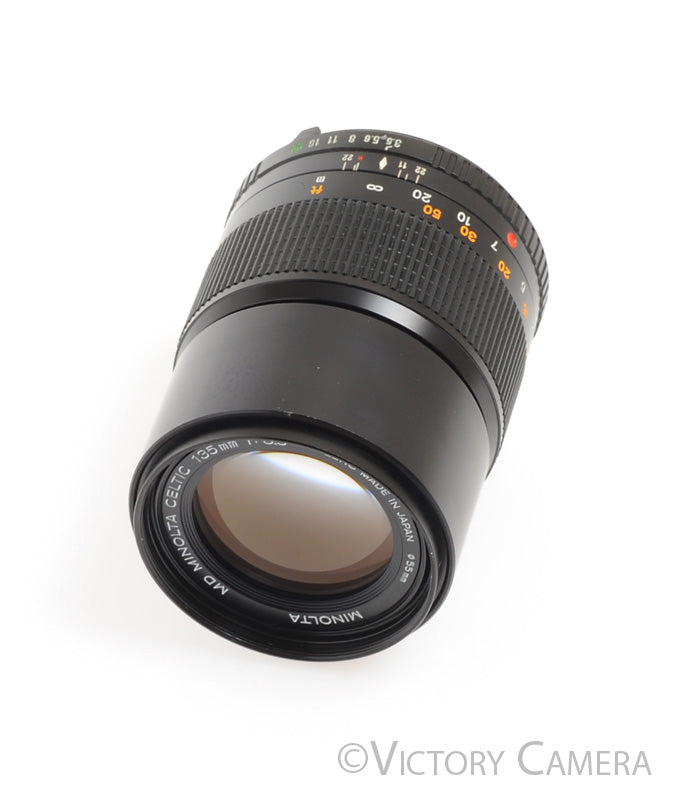 Minolta MC Celtic 135mm f3.5 MD Telephoto Lens [EXC] - Victory Camera