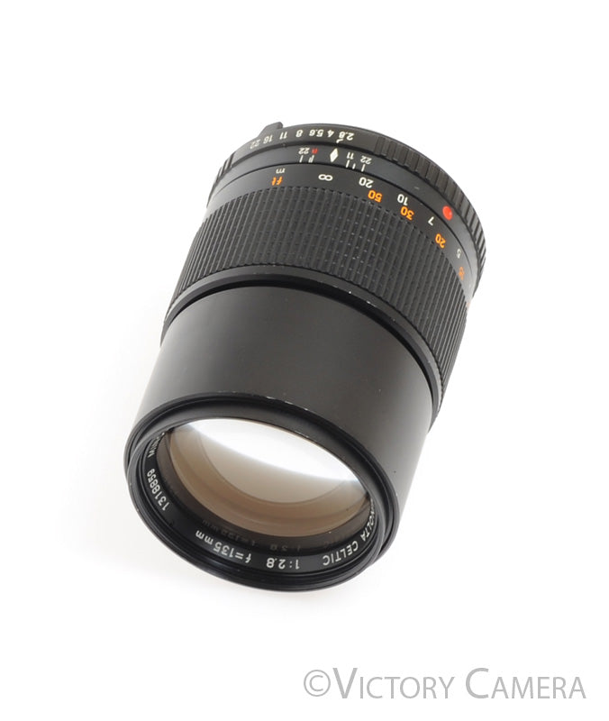 Minolta MC Celtic 135mm f2.8 Telephoto Portrait Prime Lens -Clean-