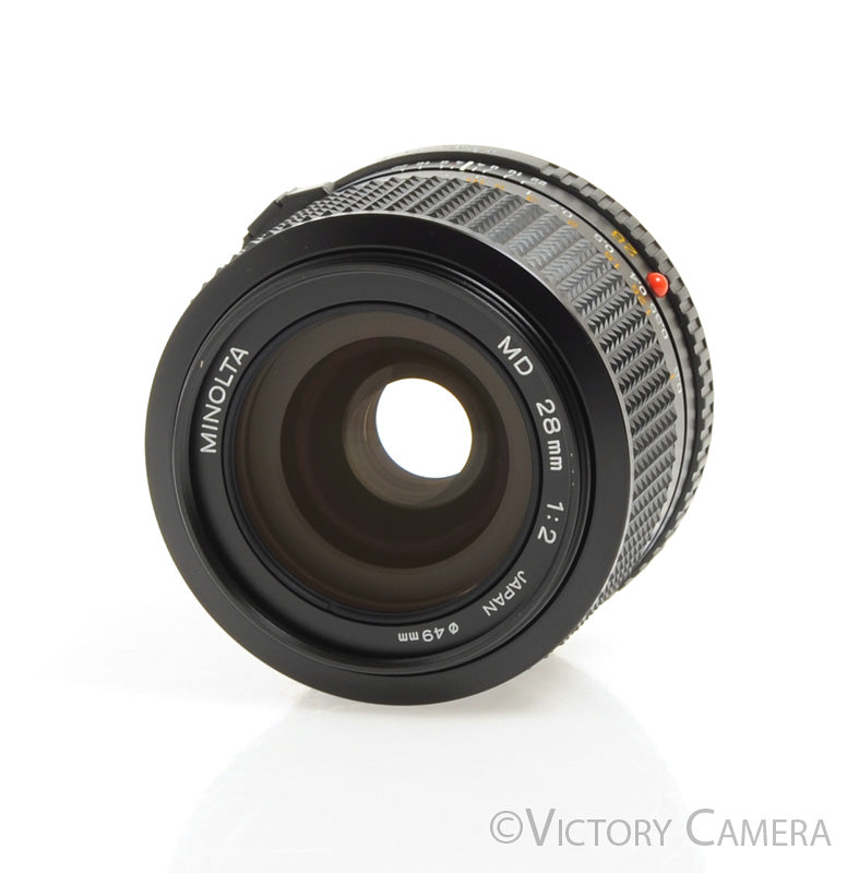 Minolta MD 28mm f2.0 FAST Wide Angle Lens  [EXC+] - Victory Camera