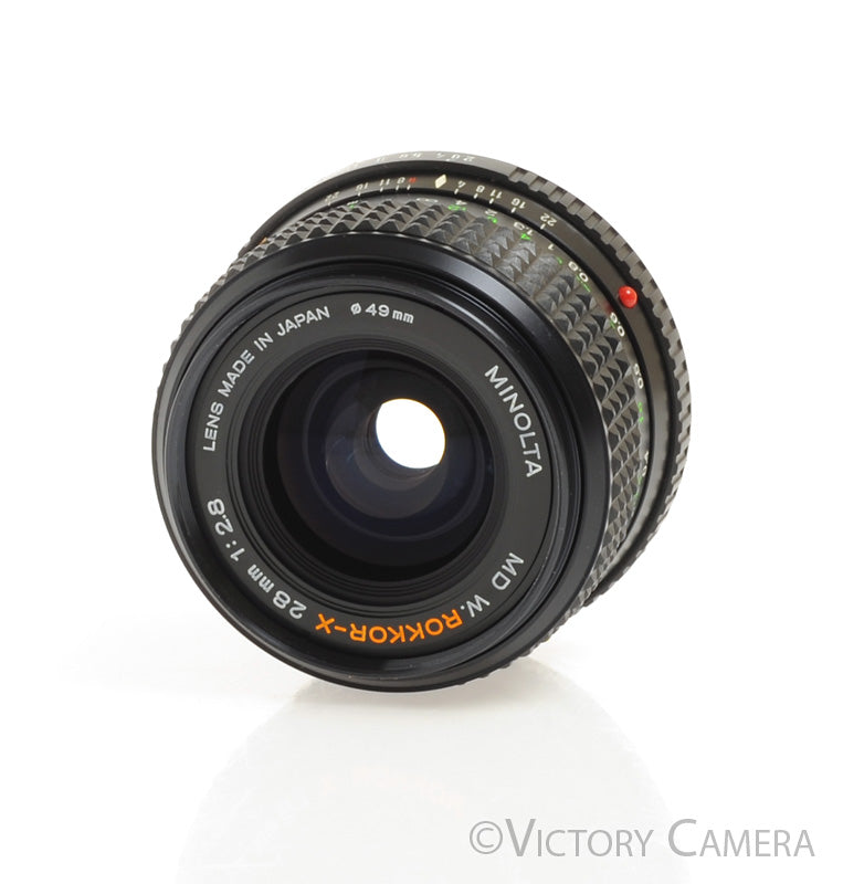 Minolta W.Rokkor-X 28mm f2.8 MD Wide Angle Prime Lens -Clean- [MINT-] - Victory Camera