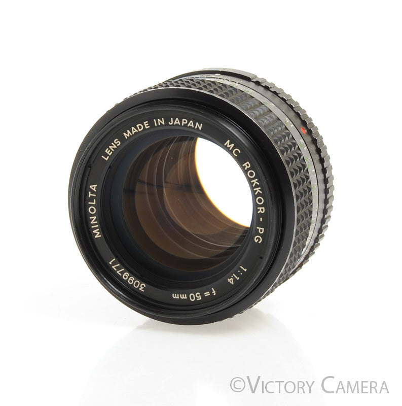 Minolta MC Rokkor-PG 50mm f1.4 Prime Lens [EXC] - Victory Camera