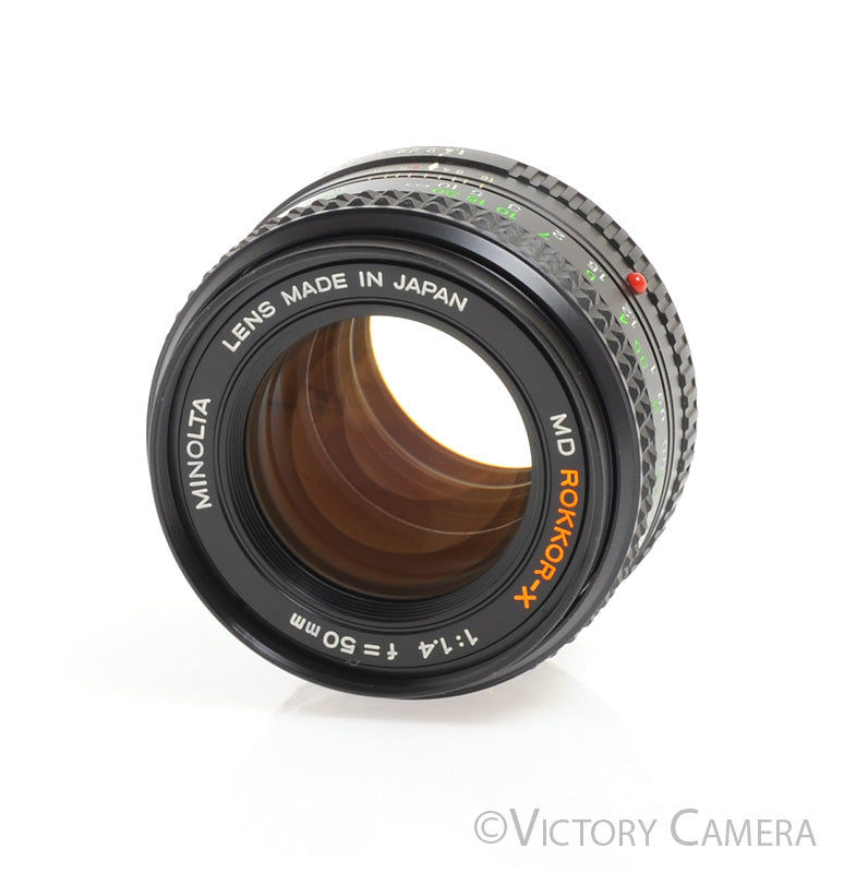 Minolta MD Rokkor-X 50mm f1.4 Manual Focus Prime Lens [EXC] - Victory Camera