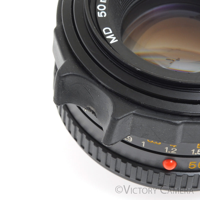 Minolta MD 50mm f1.7 Manual Focus Prime Lens -Focus Ring Upgrade- [EXC] - Victory Camera