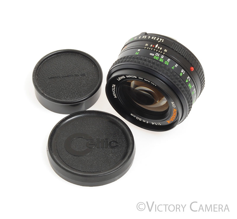 Minolta MD Rokkor-X 50mm f1.4 Manual Focus Prime Lens [EXC] - Victory Camera