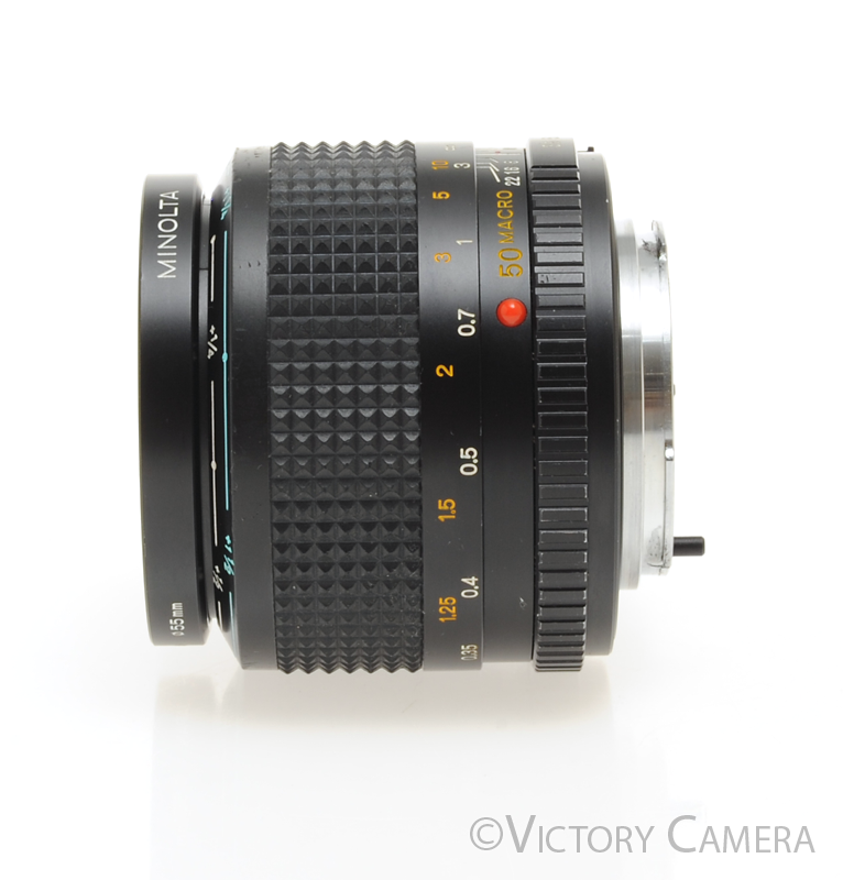Minolta MD Rokkor-X 50mm f3.5 Macro Prime Lens [EXC] - Victory Camera