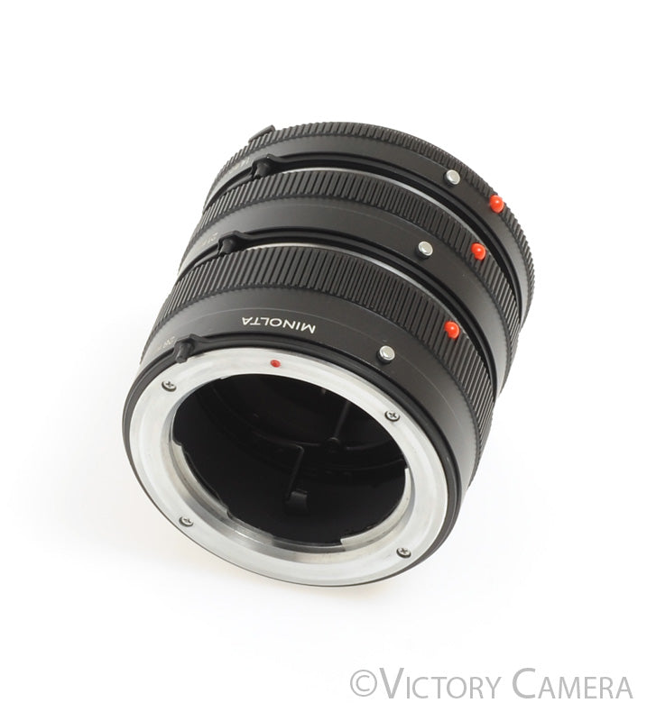 Minolta Extension Tube Kit 14mm, 21mm, 28mm for Macro [MINT] - Victory Camera