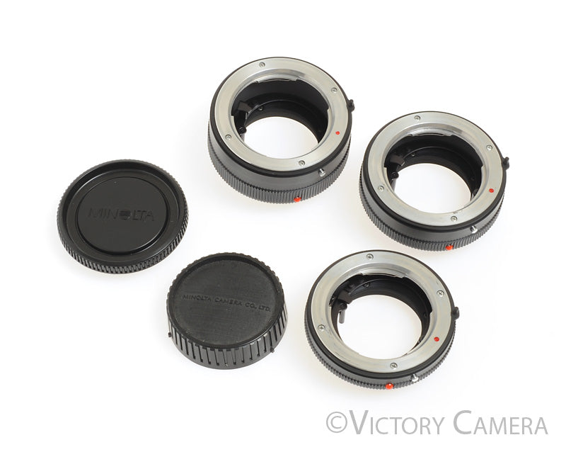 Minolta Extension Tube Kit 14mm, 21mm, 28mm for Macro [MINT] - Victory Camera