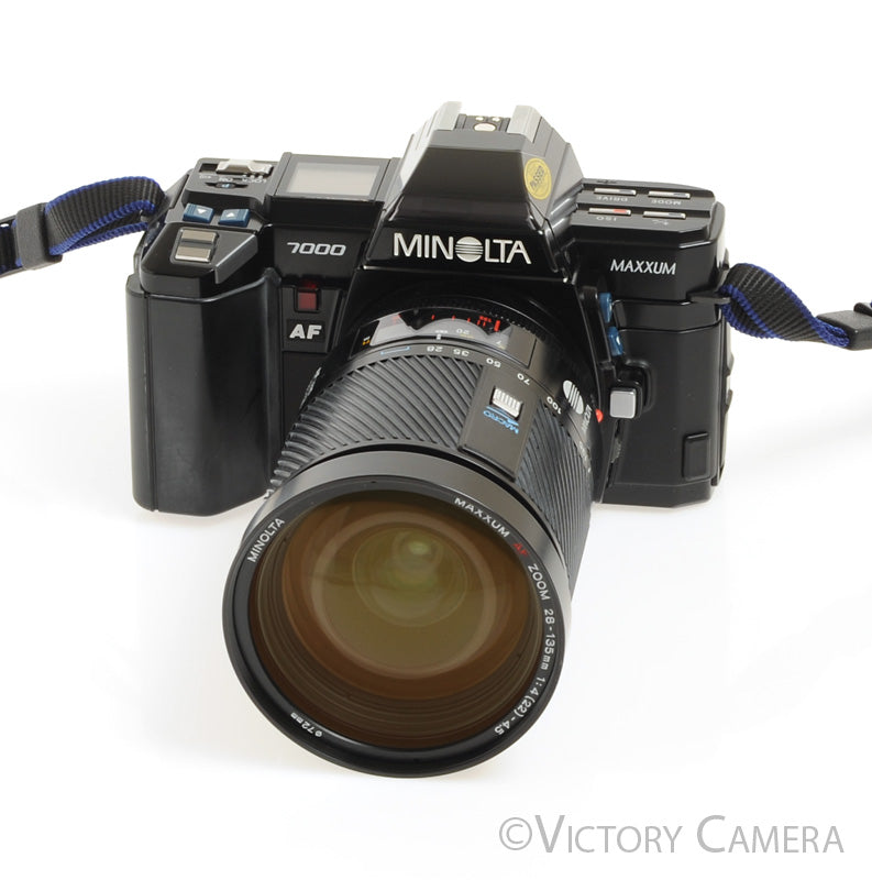 Minolta Maxxum 7000 35mm Autofocus Film Camera with 28-135mm Zoom Lens - Victory Camera