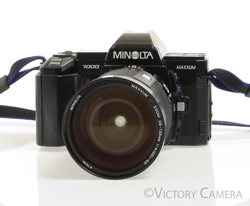 Minolta Maxxum 7000 35mm Autofocus Film Camera with 28-135mm Zoom Lens - Victory Camera