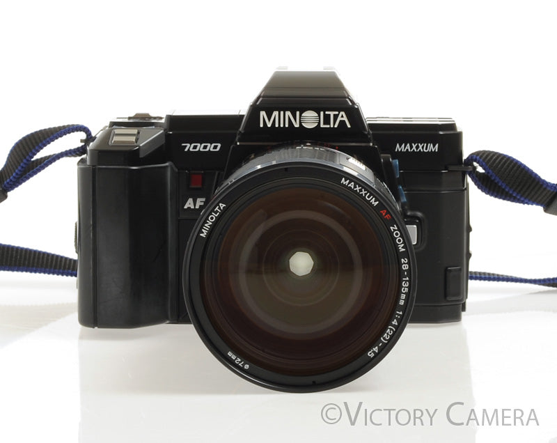 Minolta Maxxum 7000 35mm Autofocus Film Camera with 28-135mm Zoom Lens - Victory Camera