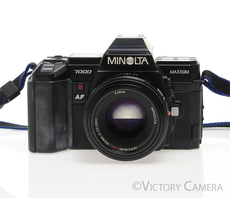 Minolta Maxxum 7000 35mm Film Camera with 50mm f1.7 Prime Lens &amp; Case [EXC-]