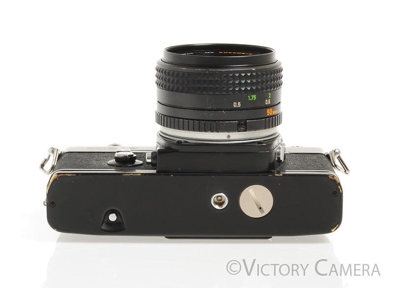 Minolta XE-7 XE7 Black 35mm Camera w/ Rokkor-X 50mm f1.7 Lens [EXC] - Victory Camera