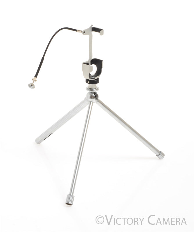 Minox Subminiature Tripod with Camera Mount, Cable Release, &amp; Case [EXC] - Victory Camera