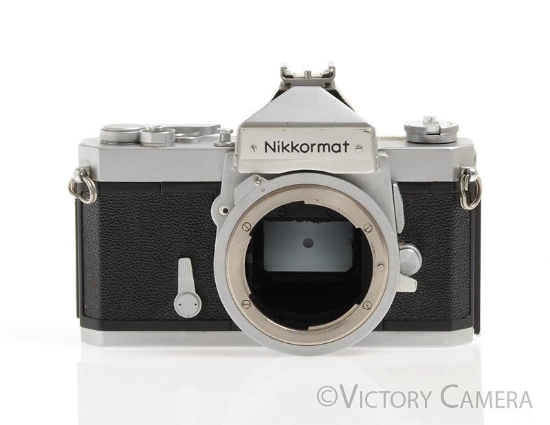Nikon Nikkormat FT-N FTN Chrome 35mm Film Camera Body -Clean w/ Case- - Victory Camera