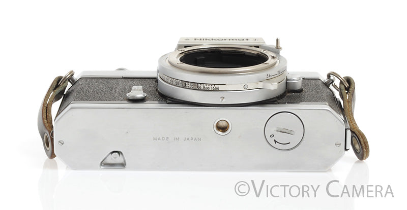 Nikon Nikkormat FT-N FTN Chrome 35mm Film Camera Body -Good Seals- [EXC] - Victory Camera