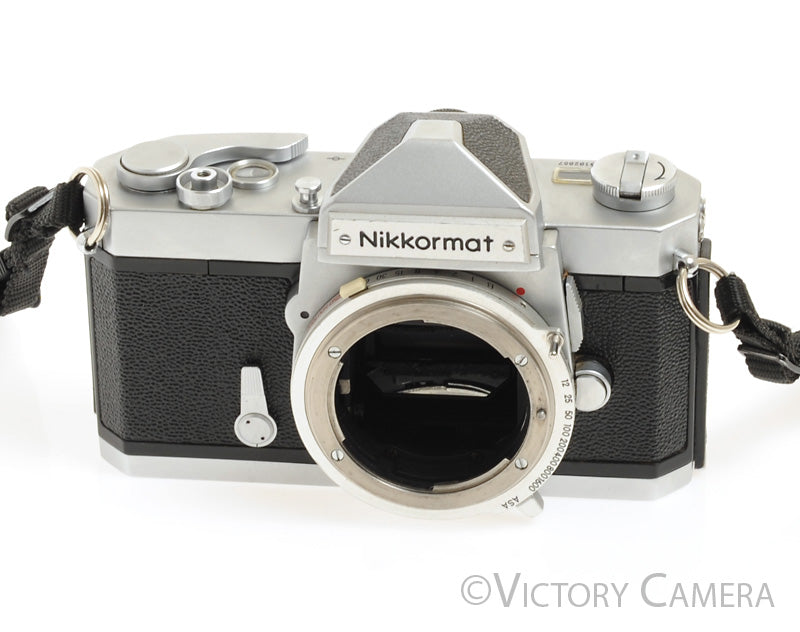 Nikon Nikkormat FT Chrome 35mm Film Camera Body [GOOD] - Victory Camera