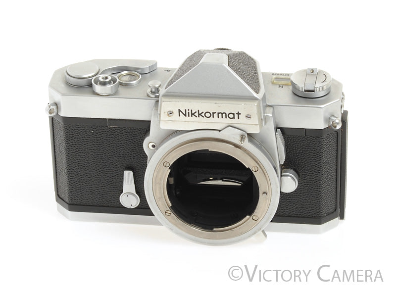 Nikon Nikkormat FTN Chrome 35mm SLR Camera Body -No Meter- [BGN] - Victory Camera