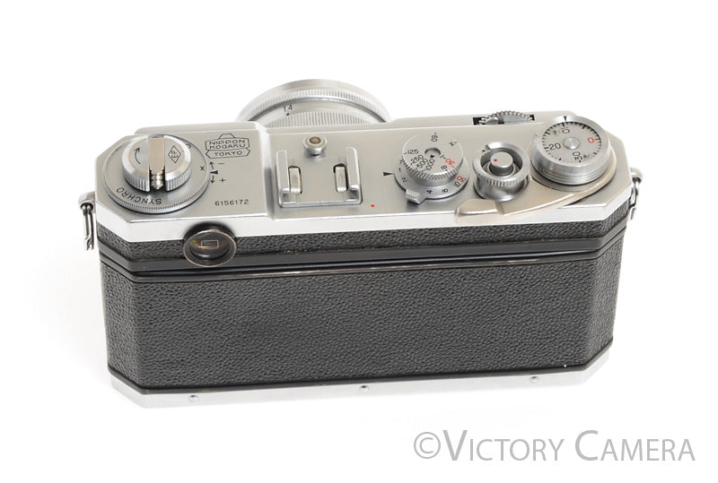 Nikon S2 Rangefinder Camera w/ Nikkor-S.C. 5cm F1.4 Lens [Good] - Victory Camera