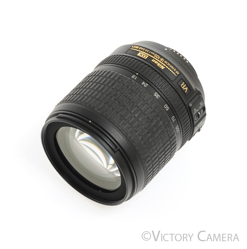 Nikon Nikkor AF-S 18-105mm f3.5-5.6 G DX VR ED Lens w/ Shade [EXC+] - Victory Camera