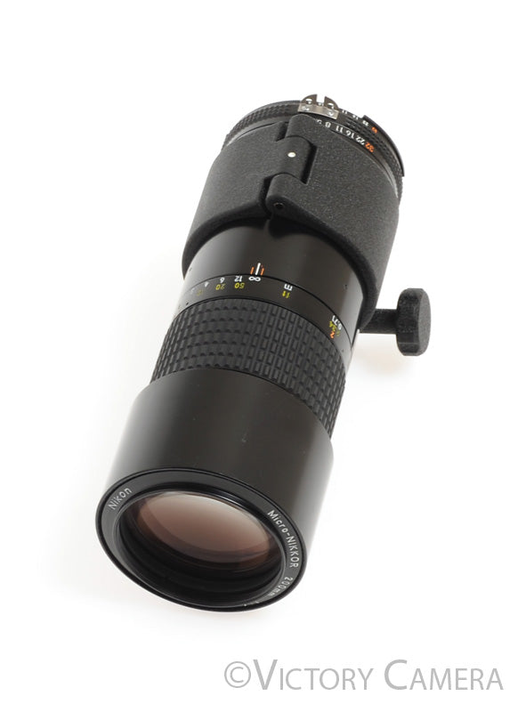 Nikon Micro-Nikkor 200mm f4 AI-s Lens -Clean w/ Collar- [EXC] - Victory Camera