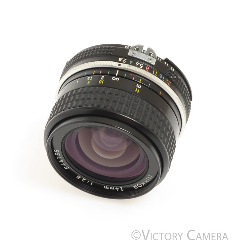 Nikon Nikkor 24mm f2.8 AI Wide Angle Prime Lens   [EXC+] - Victory Camera