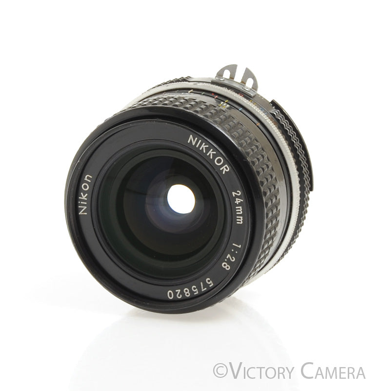 Nikon Nikkor 24mm f2.8 AI Wide Angle Prime Lens -Small Mark- [GOOD] - Victory Camera