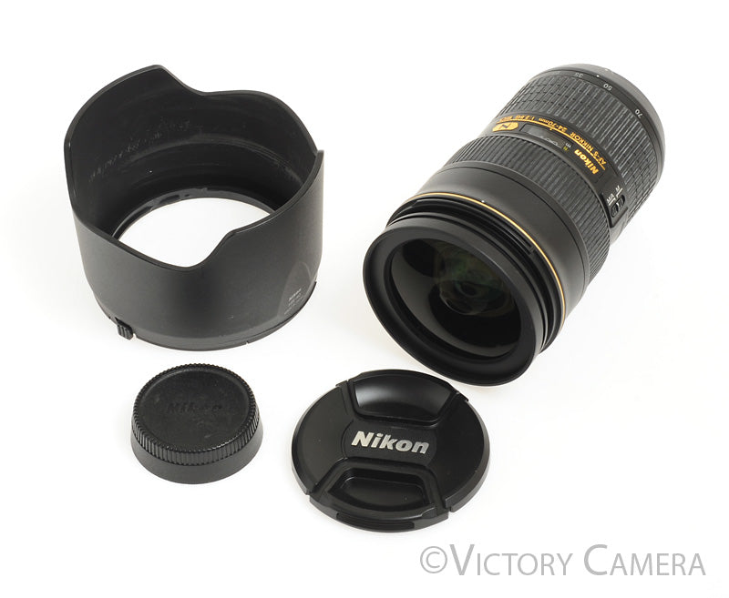 Nikon Nikkor AF-S 24-70mm f2.8 G ED N Zoom Lens w/ Shade [EXC] - Victory Camera