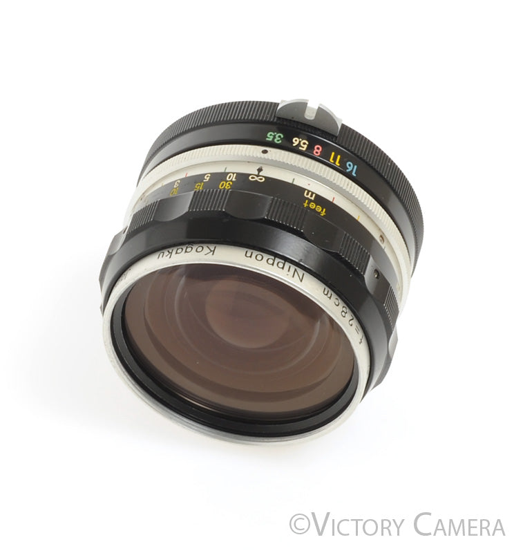 Nikon Nikkor-H 2.8cm 28mm f3.5 non-AI Manual Focus Lens [GOOD] - Victory Camera