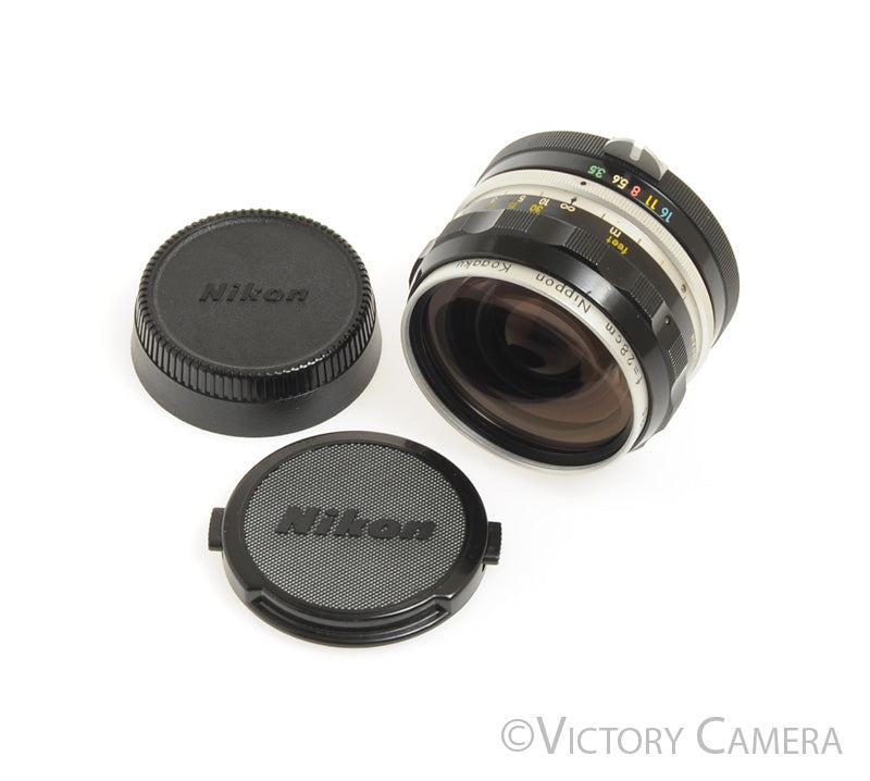 Nikon Nikkor-H 2.8cm 28mm f3.5 non-AI Manual Focus Lens [GOOD] - Victory Camera