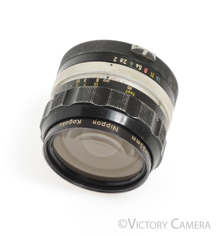 Nikon Nikkor-O 35mm f2 non-AI Manual Focus Wide Angle Lens -Clean Glass- - Victory Camera