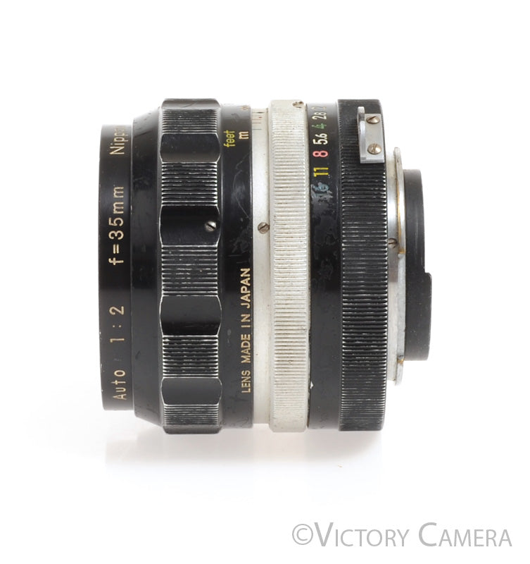 Nikon Nikkor-O 35mm f2 non-AI Manual Focus Wide Angle Lens -Clean Glass- - Victory Camera