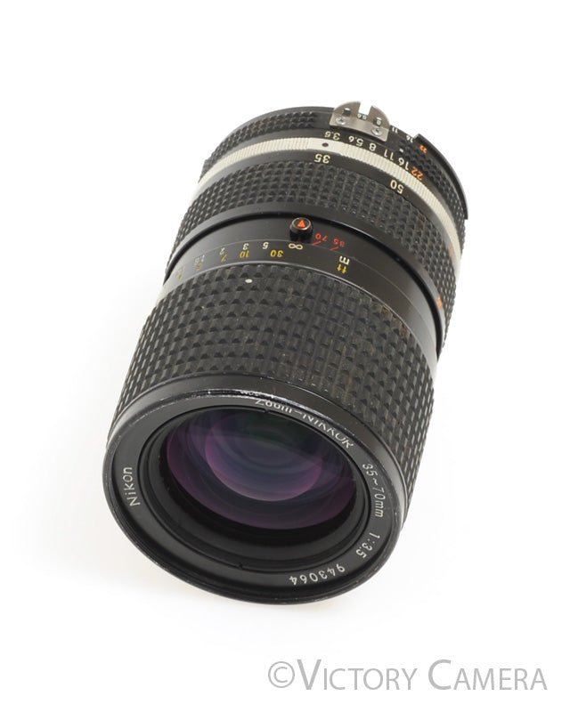 Nikon Zoom-Nikkor 35-70mm f3.5 Straight AI-S Manual Focus Lens -Rare- [EXC] - Victory Camera