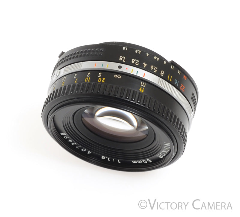 Nikon Nikkor 50mm F1.8 AI-S Lens (pancake version) -Clean-