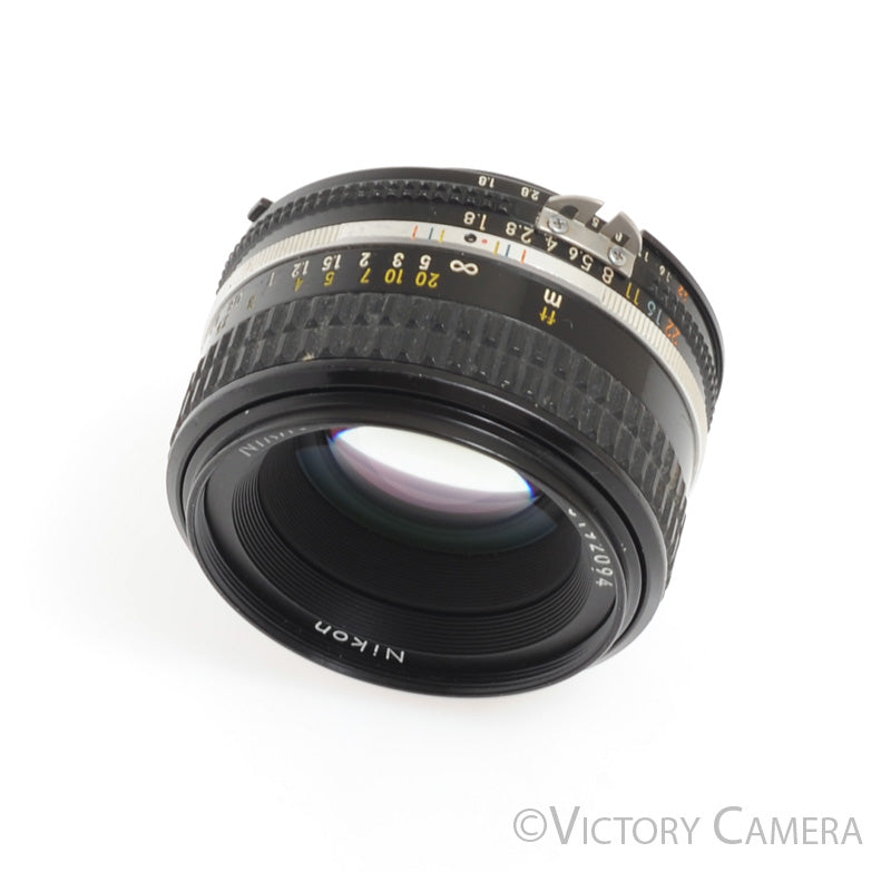 Nikon Nikkor 50mm F1.8 AI-S Manual Lens III -Long Version, Clean Glass