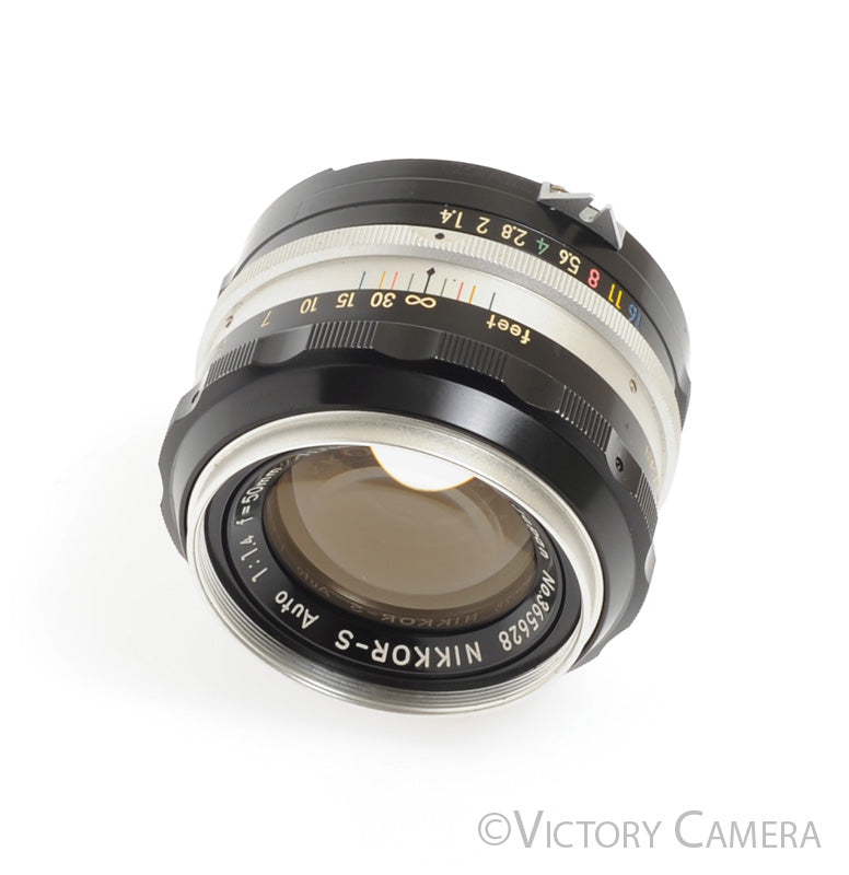 Nikon Nikkor-S 50mm F1.4 Prime Lens Factory AI'D -Clean w/ Shade- - Victory Camera