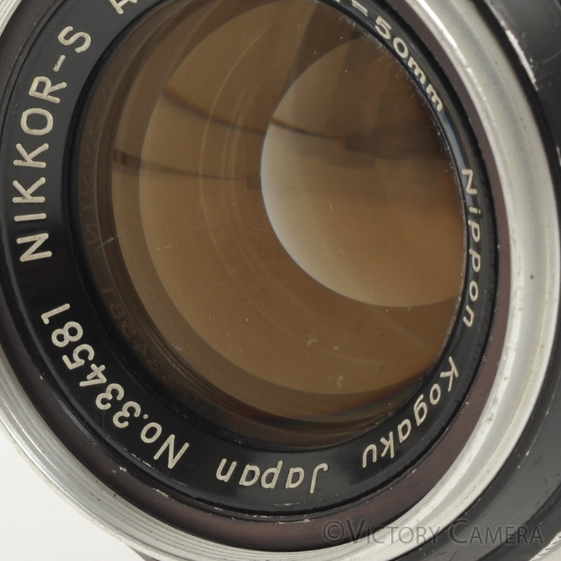 Nikon Nikkor-S 50mm f1.4 Non-Ai Manual Focus Lens [GOOD] - Victory Camera