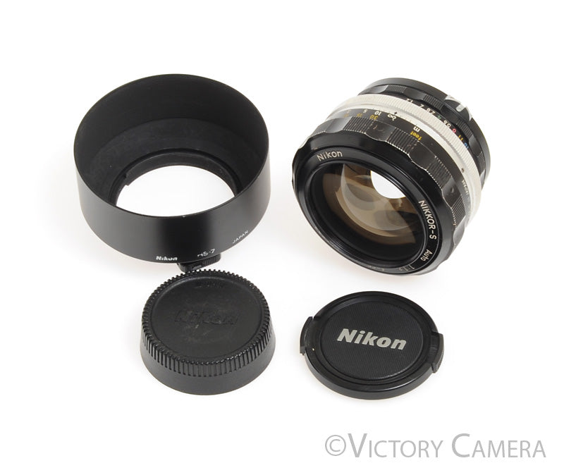 Nikon Nikkor 55mm F1.2 FAST Late non-AI Manual Focus Prime Lens -Clean