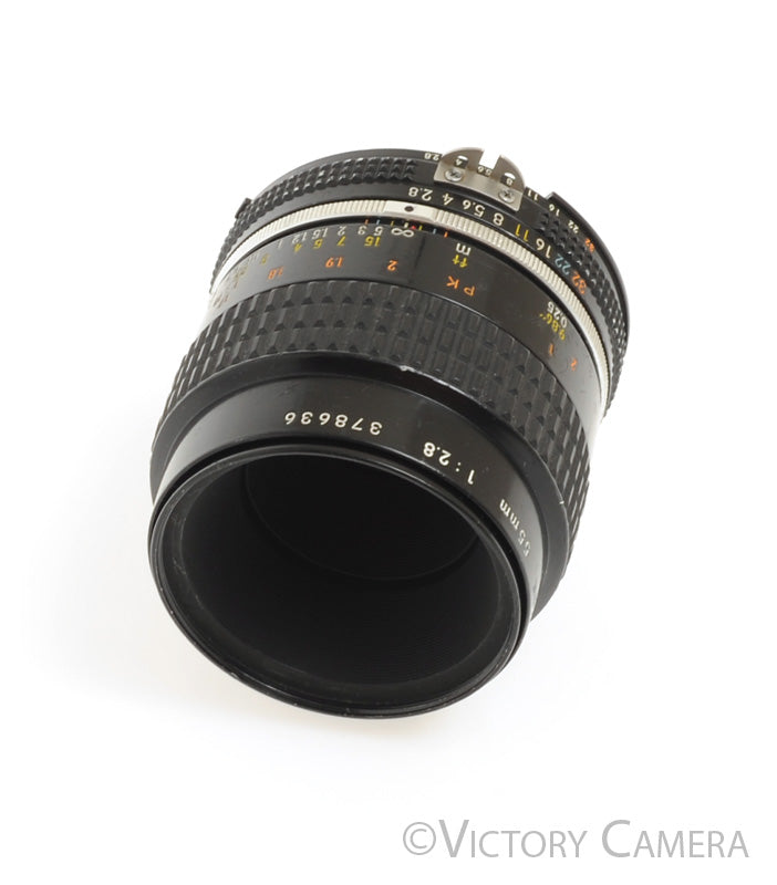 Nikon Micro-Nikkor 55mm f2.8 AI-S Man. Focus Lens -Smooth Focus- [EXC-] - Victory Camera