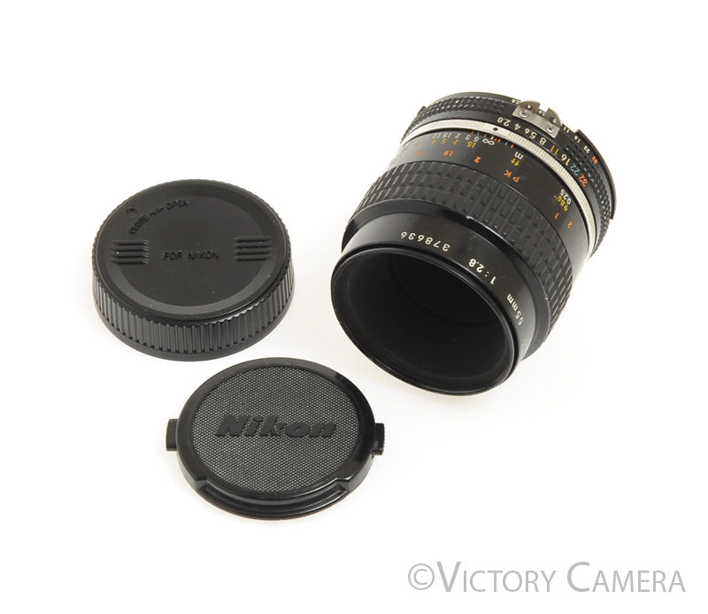 Nikon Micro-Nikkor 55mm f2.8 AI-S Man. Focus Lens -Smooth Focus- [EXC-] - Victory Camera