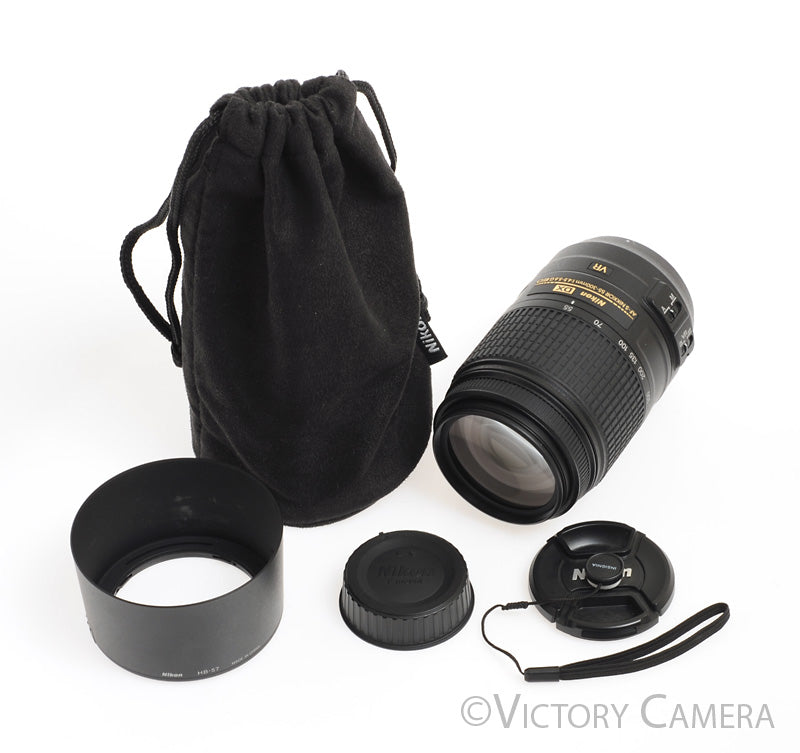 Nikon Nikkor AF-S 55-300mm f4.5-5.6 G ED VR DX Telephoto Zoom Lens -Cl