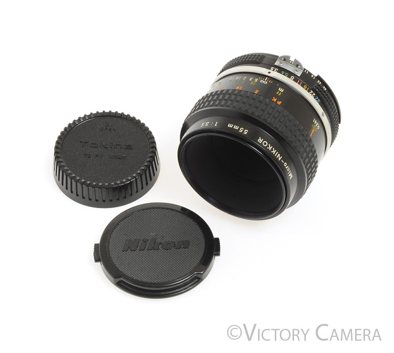 Nikon Micro-Nikkor 55mm F3.5 AI Manual Focus Macro Lens [MINT-] - Victory Camera